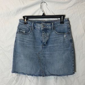 Old Navy Hidden Button Fly Jean Skirt (2)
